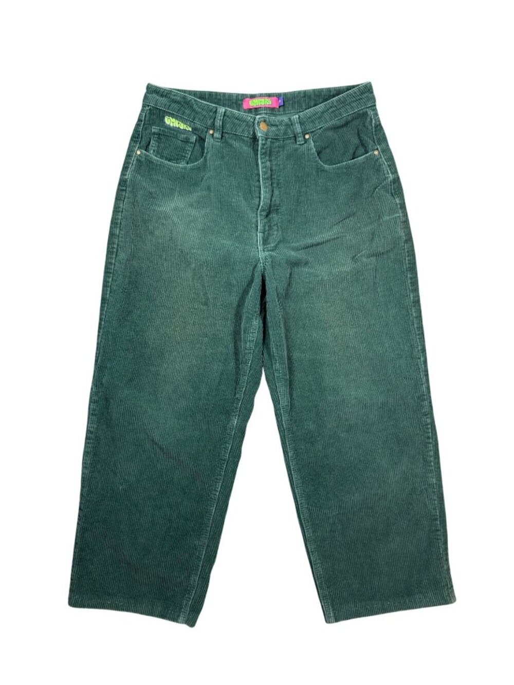 Empyre Womens Tori Corduroy Skate Pants Altered Cropped Baggy Grunge Street 90s